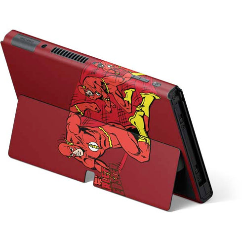 DC Comics The Flash Classic Art in Sequence Running pose Nintendo Switch OLED (2021) Skin